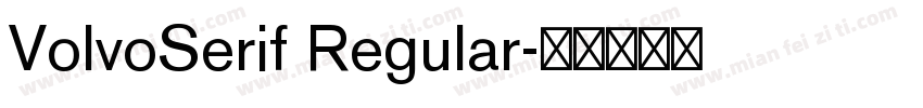 VolvoSerif Regular字体转换